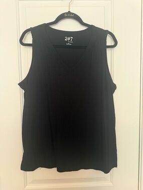 Maurices Black V-Neck Tank Top